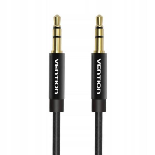 Εικόνα της Καλώδιο Vention 3.5mm to 3.5mm Fabric Braided 0.8m Black BAGBD