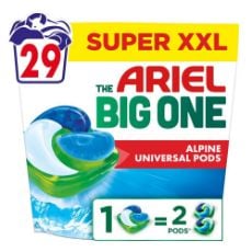 Εικόνα της Κάψουλες Πλυντηρίου Ρούχων Ariel All-in-1 Pods Big One Alpine 29τμχ