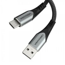 Εικόνα της Καλώδιο Vention USB-A Male to Micro USB Male 3A 0.25m Black/Gray COAHC
