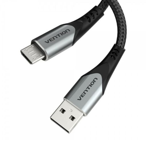 Εικόνα της Καλώδιο Vention USB-A Male to Micro USB Male 3A 0.25m Black/Gray COAHC
