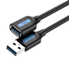 Εικόνα της Καλώδιο Vention USB-A 3.0 Extension Male to Female 0.5m Black CBHBD