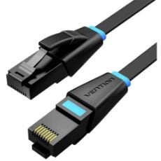 Εικόνα της Καλώδιο Δικτύου Vention UTP Flat Cat.6 2m Black IBJBH