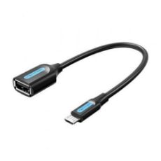 Εικόνα της Καλώδιο Vention Micro USB Male to USB-A Female 0.15m Black CCUBB