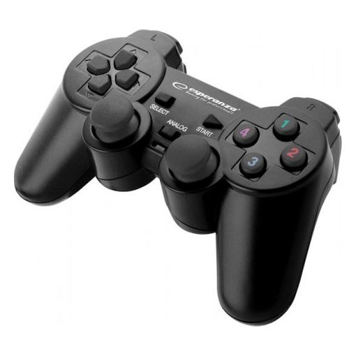 Εικόνα της Wired Gamepad Esperanza Warrior for PC Black EG102
