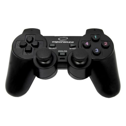 Εικόνα της Wired Gamepad Esperanza Warrior for PC Black EG102