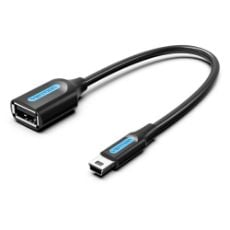 Εικόνα της Καλώδιο Vention Mini USB Male to USB-A Female 0.15m Black CCTBB