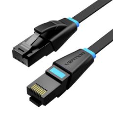 Εικόνα της Καλώδιο Δικτύου Vention UTP Flat Cat.6 1.5m Black IBJBG