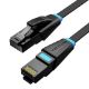 Εικόνα της Καλώδιο Δικτύου Vention UTP Flat Cat.6 1.5m Black IBJBG