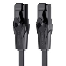 Εικόνα της Καλώδιο Δικτύου Vention UTP Flat Cat.6 1m Black IBABF
