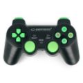 Εικόνα της Wireless Gamepad Esperanza Gladiator for PC/PS3 2.4GHz Black/Green EGG108G