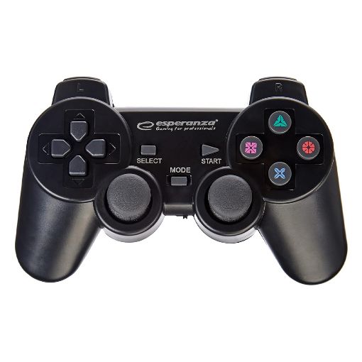 Εικόνα της Wireless Gamepad Esperanza Gladiator for PC/PS3 2.4GHz Black EGG108K