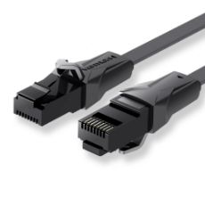 Εικόνα της Καλώδιο Δικτύου Vention UTP Flat Cat.6 0.75m Black IBABE