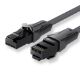 Εικόνα της Καλώδιο Δικτύου Vention UTP Flat Cat.6 0.75m Black IBABE