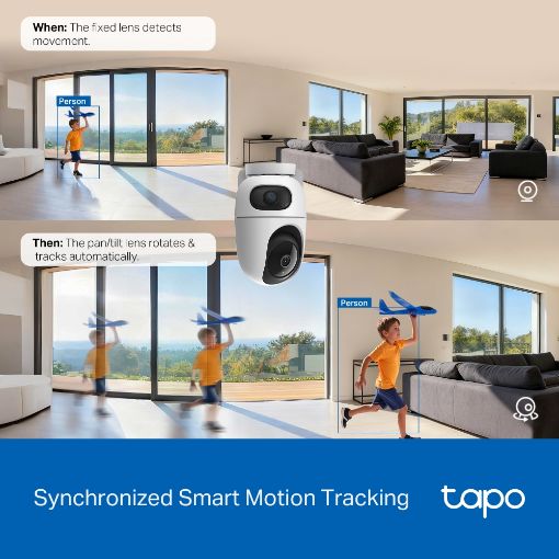 Εικόνα της Indoor Wireless IP Camera Tp-Link Tapo C245D Dual Lens 2K 3MP Pan/Tilt
