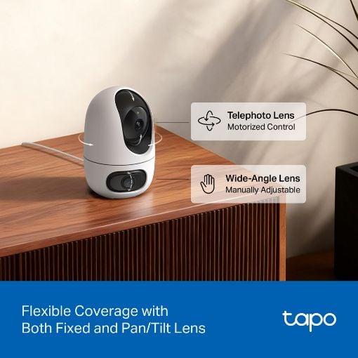 Εικόνα της Indoor Wireless IP Camera Tp-Link Tapo C245D Dual Lens 2K 3MP Pan/Tilt