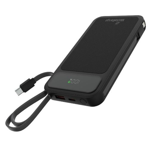 Εικόνα της Power Bank MediaRange USB-C/USB-A & Built-In Cable 10.000mAh 22.5W MRMA753