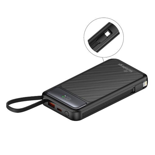 Εικόνα της Power Bank MediaRange USB-C/USB-A & Built-In Cable 10.000mAh 22.5W MRMA753