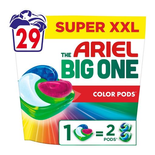 Εικόνα της Κάψουλες Πλυντηρίου Ρούχων Ariel All-in-1 Pods Big One Color 29τμχ
