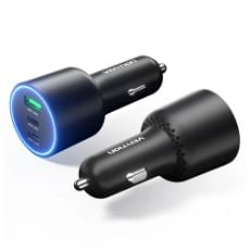 Εικόνα της Φορτιστής Αυτοκινήτου Vention 2x USB-C & USB-A 100W Black FFQB0