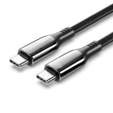 Εικόνα της Καλώδιο Vention USB-C Male to USB-C Male 5A 100W PD Nylon Braided 2m Black CTXBH