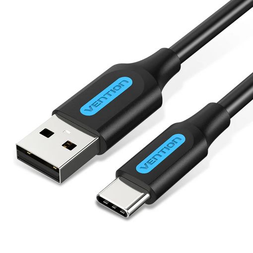 Εικόνα της Καλώδιο Vention USB-A Male to USB-C Male 3A 0.25m Black COKBC