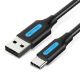 Εικόνα της Καλώδιο Vention USB-A Male to USB-C Male 3A 0.25m Black COKBC