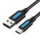 Εικόνα της Καλώδιο Vention USB-A Male to USB-C Male 3A 1.5m Black COKBG
