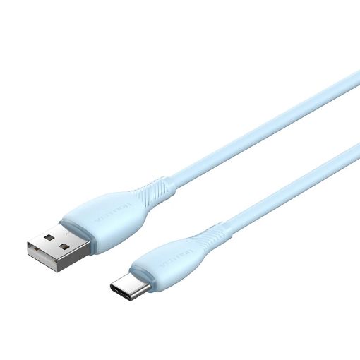 Εικόνα της Καλώδιο Vention USB-A Male to USB-C Male 3A 18W PVC Type 0.25m Blue CTWSC