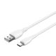 Εικόνα της Καλώδιο Vention USB-A Male to USB-C Male 3A 18W PVC Type 0.25m White CTWWC