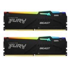 Εικόνα της Ram Kingston Fury Beast RGB 32GB (2x 16GB) DDR5-6800MHz CL34 Black KF568C34BBEAK2-32