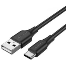 Εικόνα της Καλώδιο Vention USB-A Male to USB-C Male 3A 18W PVC Type 0.25m Black CTWBC