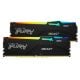 Εικόνα της Ram Kingston Fury Beast RGB 16GB (2 x 8GB) DDR5-5600MHz CL40 Black KF556C40BBAK2-16