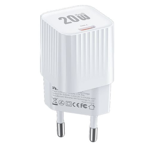 Εικόνα της Φορτιστής WK GaN WP-U12 USB-C 20W White