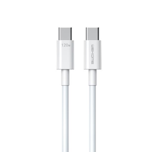 Εικόνα της Καλώδιο WK USB-C Male to USB-C Male 120W 1.2m White WDC-175