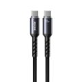 Εικόνα της Καλώδιο WK USB-C Male to USB-C Male 65W LED 1.2m Black WDC-C14