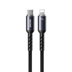 Εικόνα της Καλώδιο WK USB-C Male to Lightning 35W LED 1.2m Black WDC-C15