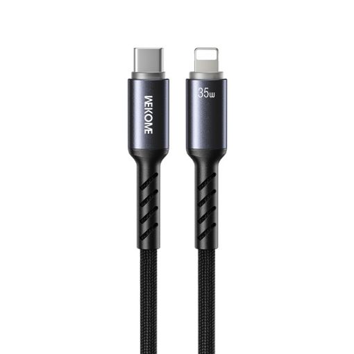 Εικόνα της Καλώδιο WK USB-C Male to Lightning 35W LED 1.2m Black WDC-C15
