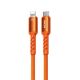 Εικόνα της Καλώδιο WK USB-C Male to Lightning 35W LED 1.2m Orange WDC-C15