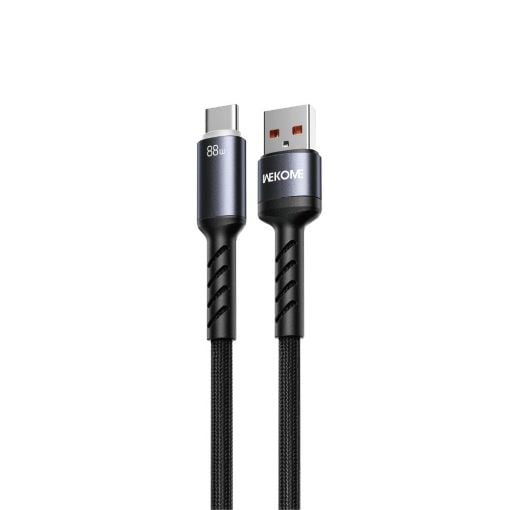 Εικόνα της Καλώδιο WK USB-A Male to USB-C Male 88W LED 1.2m Black WDC-C13a