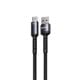 Εικόνα της Καλώδιο WK USB-A Male to USB-C Male 88W LED 1.2m Black WDC-C13a