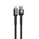 Εικόνα της Καλώδιο WK USB-A Male to Lightning 12W LED 1.2m Black WDC-C13i
