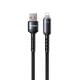 Εικόνα της Καλώδιο WK USB-A Male to Lightning 12W LED 1.2m Black WDC-C13i