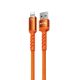 Εικόνα της Καλώδιο WK USB-A Male to Lightning 12W LED 1.2m Orange WDC-C13i