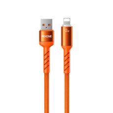 Εικόνα της Καλώδιο WK USB-A Male to Lightning 12W LED 1.2m Orange WDC-C13i