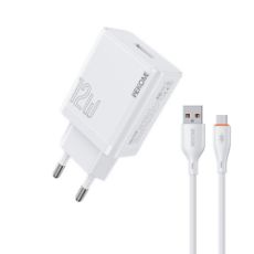 Εικόνα της Φορτιστής WK USB-A 12W με καλώδιο USB-C White
