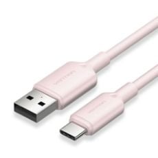 Εικόνα της Καλώδιο Vention USB-A Male to USB-C Male 3A Flexible PVC 1.5m Pink CWAPG