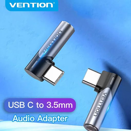 Εικόνα της Adapter Vention USB-C Male to 3.5mm Female Aluminum Alloy Gray BGWH0