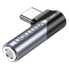 Εικόνα της Adapter Vention USB-C Male to 3.5mm Female Aluminum Alloy Gray BGWH0