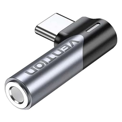 Εικόνα της Adapter Vention USB-C Male to 3.5mm Female Aluminum Alloy Gray BGWH0