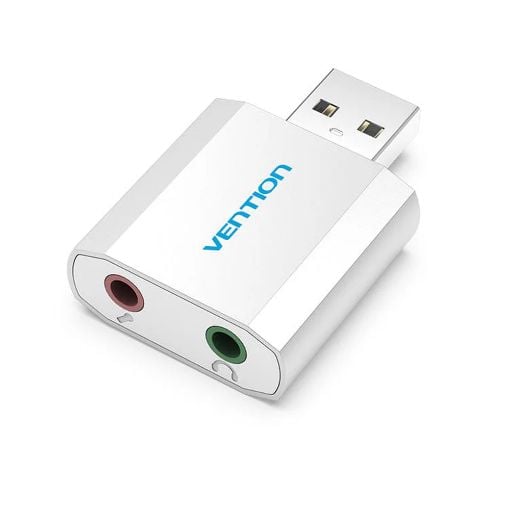 Εικόνα της External SoundCard Vention USB Metal Silvery VAB-S13